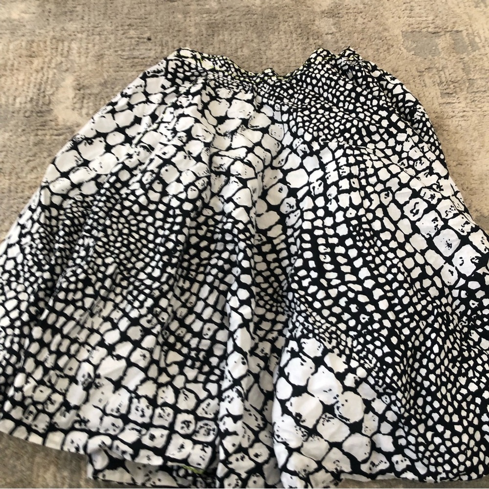 Anthropologie Edme & Esyllte Mini  Skirt Cotton Printed Lined  Pockets Sz 2